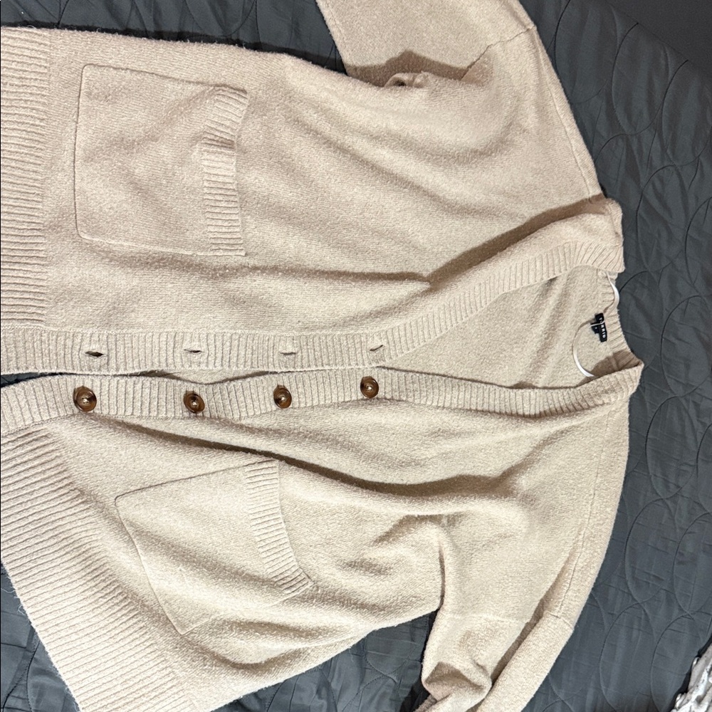 Torrid Cream Button-Up Cardigan
